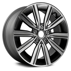 LKQ Corp - 5 V-Spoke Dark Charcoal Metallic with Machined Face 17x7 Alloy Factory Wheel for Kia Optima 2019