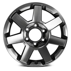 17" x 7.5" Alloy Remanufactured Wheel with 6 x 139.7 Bolt Pattern for Toyota 4Runner 2014-2020 - Dark Metallic Charcoal