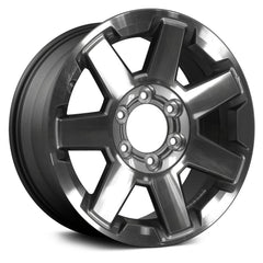 17" x 7.5" Alloy Remanufactured Wheel with 6 x 139.7 Bolt Pattern for Toyota 4Runner 2014-2020 - Dark Metallic Charcoal