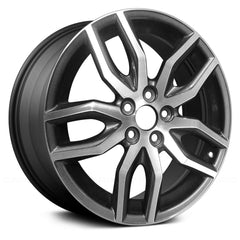 LKQ Corp - Double 5-Spoke Dark Charcoal Metallic with Machined Face 18x7.5 Alloy Factory Wheel for Scion tC 2014-2016