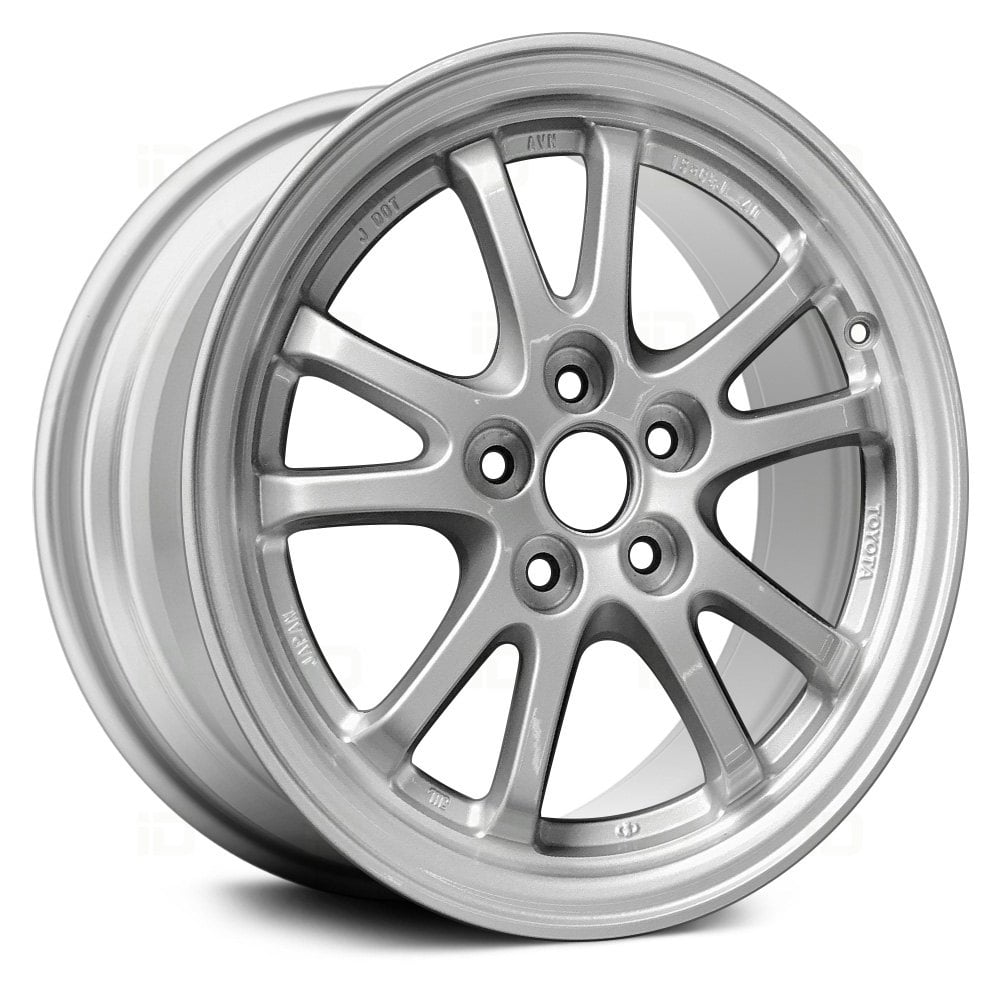 15" x 6.5" Alloy Remanufactured Wheel with 5 x 100 Bolt Pattern for Toyota Prius 2016 - Silver