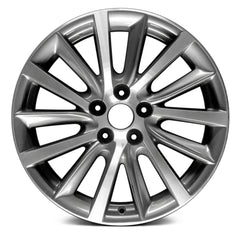 18" x 7.5" Alloy Remanufactured Wheel with 5 x 114.3 Bolt Pattern for Toyota Highlander 2017-2021 - Medium Charcoal with Machined Face