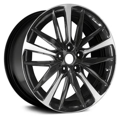 19" x 8" Alloy Replica Wheel with 5 x 114.3 Bolt Pattern for Toyota Camry 2018-2021 - Gloss Black with Machined Accents