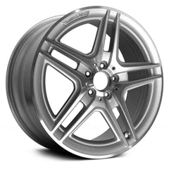 LKQ Corp - Double 5-Spoke Silver with Machined Face 18x8.5 Alloy Factory Wheel for Mercedes C Class 2008-2015