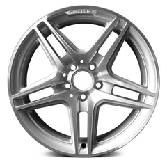 LKQ Corp - Double 5-Spoke Silver with Machined Face 18x8.5 Alloy Factory Wheel for Mercedes C Class 2008-2015