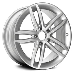 17" x 7.5" Alloy Remanufactured Wheel with 5 x 112 Bolt Pattern for Mercedes C Class 2012-2014 - Silver
