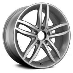 17" x 8.5" Alloy Remanufactured Wheel with 5 x 112 Bolt Pattern for Mercedes C Class 2012-2014 - Silver
