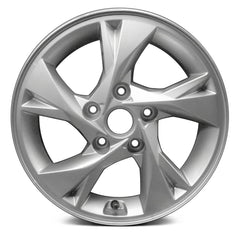 15" x 6" Alloy Remanufactured Wheel with 5 x 114.3 Bolt Pattern for Hyundai Elantra 2021-2022 - Medium Silver Metallic