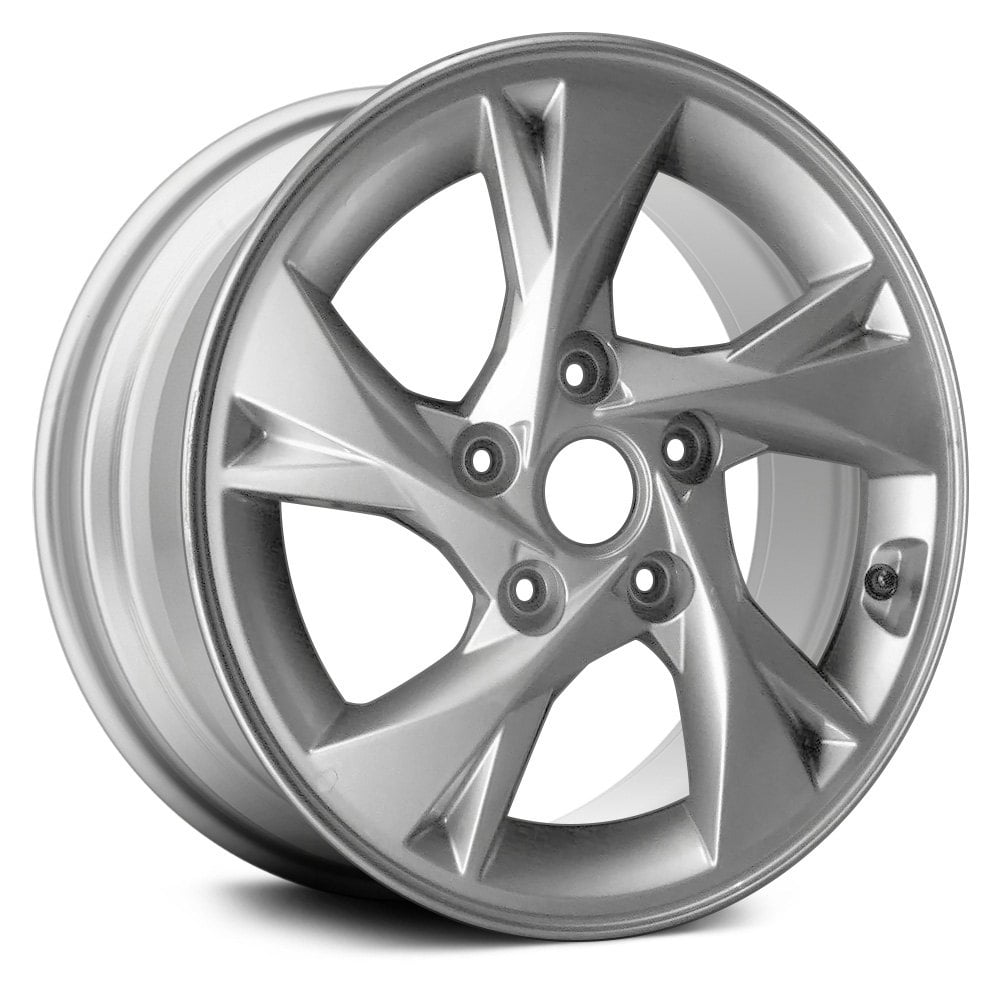 15" x 6" Alloy Remanufactured Wheel with 5 x 114.3 Bolt Pattern for Hyundai Elantra 2021-2022 - Medium Silver Metallic
