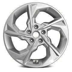 17" x 7" Alloy Remanufactured Wheel with 5 x 114.3 Bolt Pattern for Hyundai Tucson 2022 - Sparkle Silver
