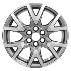 18" x 7.5" Alloy Remanufactured Wheel with 
6 x 120 Bolt Pattern for GMC Acadia 2020-2021 - Charcoal with Machined Face