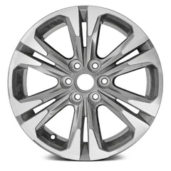 17" x 8" Alloy Remanufactured Wheel with 
6 x 120 Bolt Pattern for Chevy Colorado 2021 - Machined and Dark Charcoal