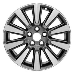 18" x 7" Alloy Remanufactured Wheel with 5 x 114.3 Bolt Pattern for Toyota Sienna 2010-2019 - Machined and Dark Charcoal