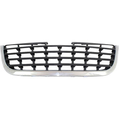 TOWN AND COUNTRY 08-10 GRILLE, Plastic, Chrome Shell/Painted Black Insert