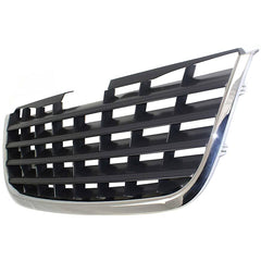 TOWN AND COUNTRY 08-10 GRILLE, Plastic, Chrome Shell/Painted Black Insert