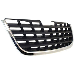 TOWN AND COUNTRY 08-10 GRILLE, Plastic, Chrome Shell/Painted Black Insert