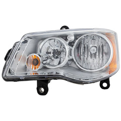 GRAND CARAVAN 11-20/TOWN AND COUNTRY 08-16 HEAD LAMP LH, Assembly, Halogen, Chrome Interior - CAPA