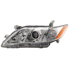 CAMRY 07-09 HEAD LAMP LH, Lens and Housing, Halogen, Base/CE/LE/XLE Models, USA Built Vehicle
