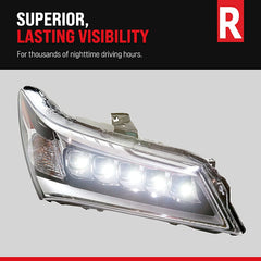 HIGHLANDER 08-10 HEAD LAMP LH, Lens and Housing, Chrome Interior, Base/Limited/SE Models, Japan Built Vehicle
