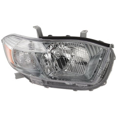 HIGHLANDER 08-10 HEAD LAMP RH, Lens and Housing, Black Interior, Sport Model, Japan Built Vehicle