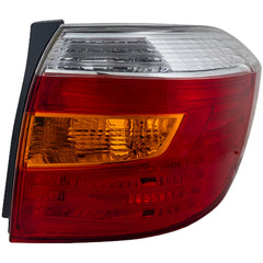 HIGHLANDER 08-10 TAIL LAMP RH, Lens and Housing, Amber/Clear/Red Lens, Base/Limited/SE Models, Japan Built Vehicle