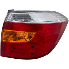 HIGHLANDER 08-10 TAIL LAMP RH, Lens and Housing, Amber/Clear/Red Lens, Base/Limited/SE Models, Japan Built Vehicle