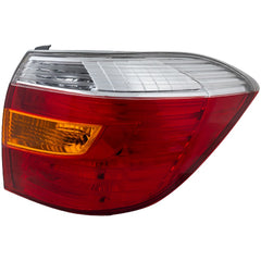 HIGHLANDER 08-10 TAIL LAMP RH, Lens and Housing, Amber/Clear/Red Lens, Base/Limited/SE Models, Japan Built Vehicle