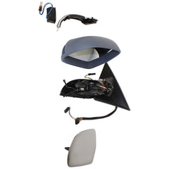 KOOL VUE MIRRORSA5 QUATTRO/S5 08-11 MIRROR LH, Power, Power Folding, Heated, Paintable, w/ Memory and Signal Light, No Auto-dimming and BSD, Coupe
