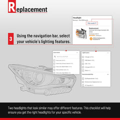 3-SERIES 02-05 HEAD LAMP RH, Assembly, Halogen, Black Interior, Sedan/Wagon