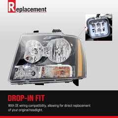 3-SERIES 02-05 HEAD LAMP RH, Assembly, Halogen, Black Interior, Sedan/Wagon