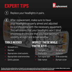 3-SERIES 02-05 HEAD LAMP RH, Assembly, Halogen, Black Interior, Sedan/Wagon