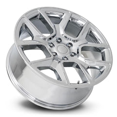 22x9 Aluminum Wheel with 6x5.5 Bolt Pattern - Chrome