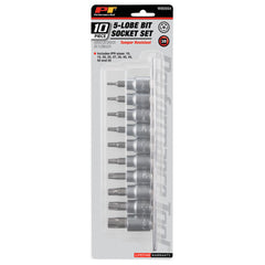 Wilmar Hand Tools 10 pc. 5 Lobe Socket Set