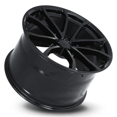 20x12 Aluminum Wheel with 5x4.75 Bolt Pattern - Gloss Black