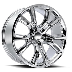 20x9 Aluminum Wheel with 5x5 Bolt Pattern - Chrome