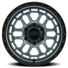 17x9 Aluminum Wheel with 6x139.7 Bolt Pattern - GLOSS GRAPHITE/GLOSS  BLACK RING