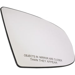 X5 07-13/X6 08-14 MIRROR GLASS RH, Non-Heated, w/ Backing Plate, Non-Electrochromic