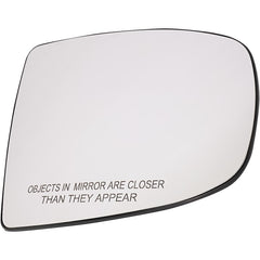 X5 07-13/X6 08-14 MIRROR GLASS RH, Non-Heated, w/ Backing Plate, Non-Electrochromic