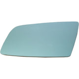 5-SERIES 04-10 MIRROR GLASS LH, Heated, w/ Backing Plate, Blue Glass, No Auto-dimming