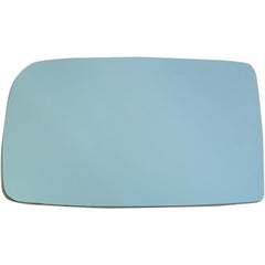 5-SERIES 04-10 MIRROR GLASS LH, Heated, w/ Backing Plate, Blue Glass, No Auto-dimming