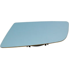 5-SERIES 04-10 MIRROR GLASS LH, Heated, w/ Backing Plate, Blue Glass, No Auto-dimming