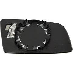 5-SERIES 04-10 MIRROR GLASS LH, Heated, w/ Backing Plate, Blue Glass, No Auto-dimming