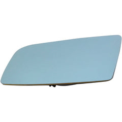 5-SERIES 04-10 MIRROR GLASS LH, Heated, w/ Backing Plate, Blue Glass, No Auto-dimming