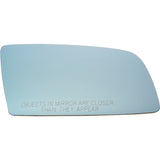 5-SERIES 04-10 MIRROR GLASS RH, Heated, w/ Backing Plate, Blue Glass, No Auto-dimming