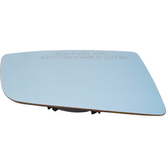 5-SERIES 04-10 MIRROR GLASS RH, Heated, w/ Backing Plate, Blue Glass, No Auto-dimming