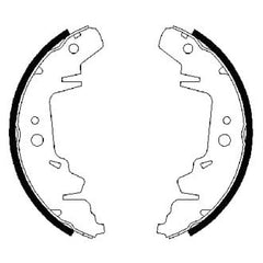 Bosch® BS868 - Blue™ Rear Parking Brake Shoes