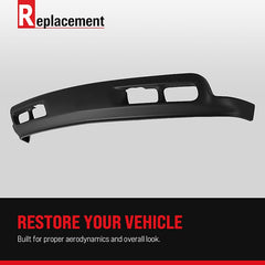 SILVERADO 03-06 FRONT LOWER VALANCE, Air Deflector, Charcoal Black, Includes 2007 Classic, (Exc. SS/WT Models), w/ Tow Hook Holes, w/o Fog Light Holes