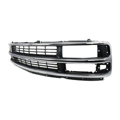 EXPRESS VAN 96-02 GRILLE, Chrome Shell/Painted Gray Insert, w/ Composite Headlight, Base/LS Models