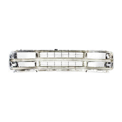 EXPRESS VAN 96-02 GRILLE, Chrome Shell/Painted Gray Insert, w/ Composite Headlight, Base/LS Models