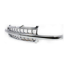 SILVERADO 99-02 GRILLE, Cross Bar Insert, Plastic, All-Chrome Shell and Insert, w/ Chrome Center Bar